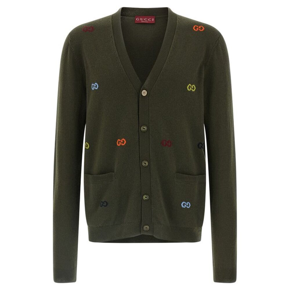 Gucci Bicolor Cashmere Men's Cardigan
